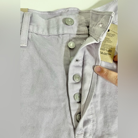 Levi’s 501 Originals Jeans Shorts Washed Lilac - Picture 10 of 12
